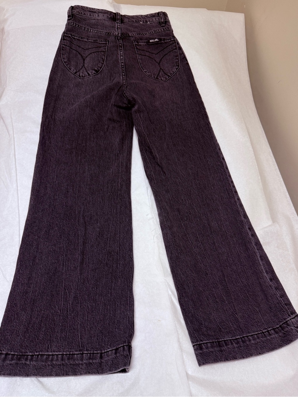 ROLLA'S Women's Black Wide Leg Flare Jeans⚫️ - Picture 2 of 12